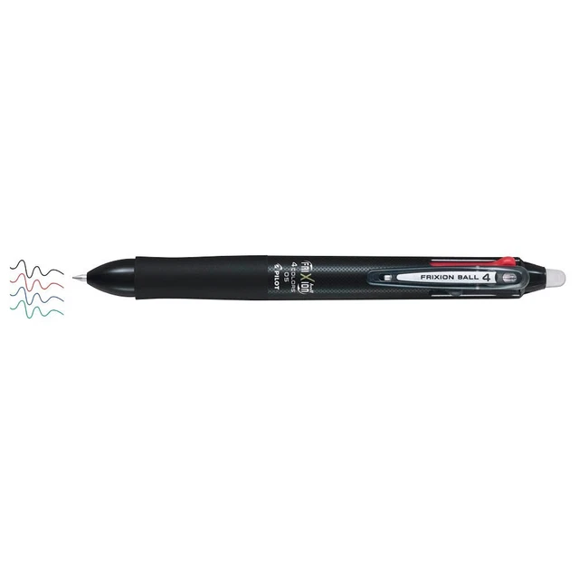 PILOT FriXion Ball 4 Tintenroller schwarz 0,25 mm, Schreibfarbe:...