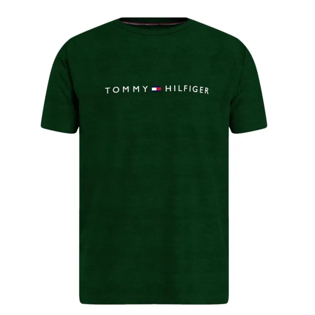 Tommy Hilfiger Original Logo Crew Neck T-Shirt - Hunter Green