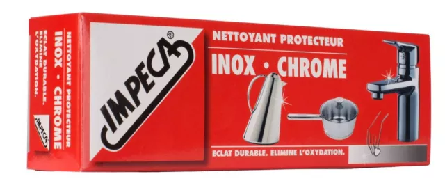 Nettoyant protecteur désoxydant inox chrome tube pâte 100ml IMPECA