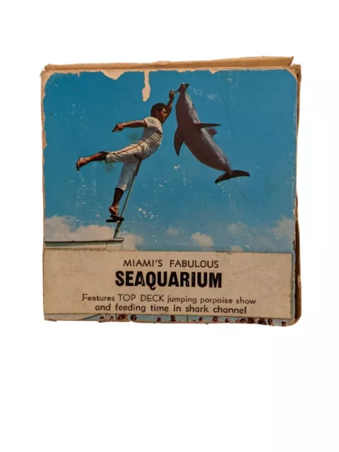 Película vintage de 8 mm Miami FL Seaquarium película saltando tiburones marsopa