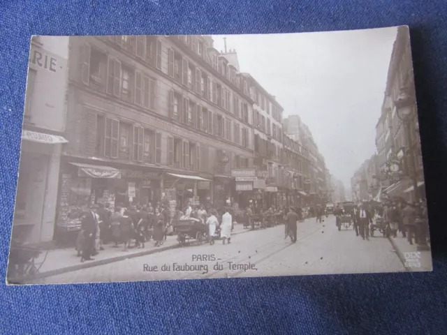 75 Cpa  Paris Rue Du Faubourg Du Temple