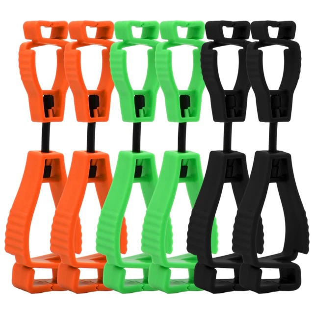 Cintre à Clip Pour Gants D'extérieur, 1 Pièce, Crochet Anti-chute Polyvalent, Support à Clip En Plastique, Gants De Travail De Protection, Pince De Sécurité, Outil De Camping