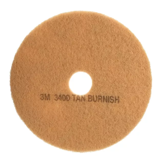 3M Niagara 3100N Burnish Floor Pads, 21", Tan, Pack Of 5 Pads