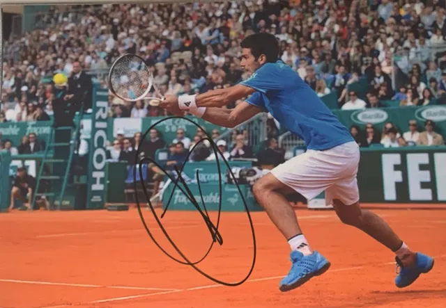 Autographe, photo dédicacée. DJOKOVIC Novak. Monte-Carlo 2009.