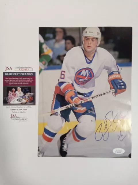 Pat Lafontaine New York Islanders Signed Magazine Page JSA