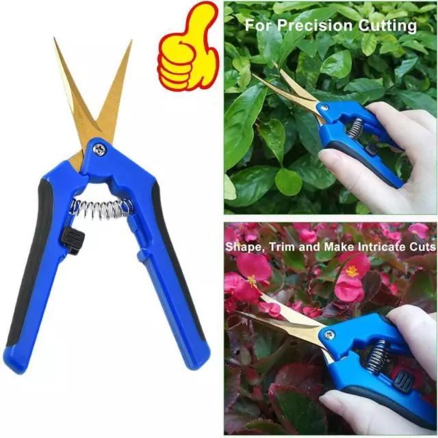Trimming Scissors Bud Pruning Shears Plant Sharp Trimmer✨ B2N9
