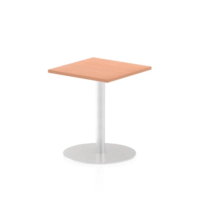 Dynamic Italia 600Mm Poseur Square Table Beech Top 725Mm High Leg ITL0214