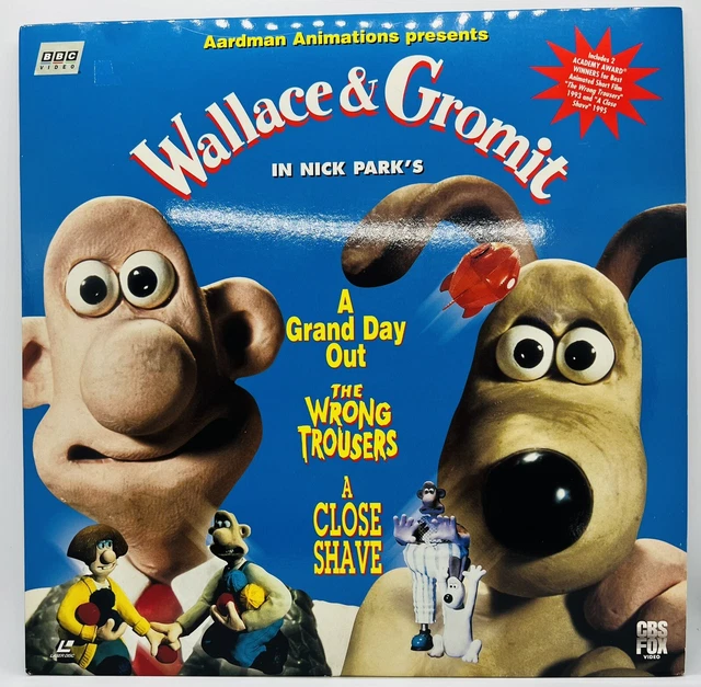 WALLACE & GROMIT A Close Shave, A Grand Day Out & The Wrong Trousers