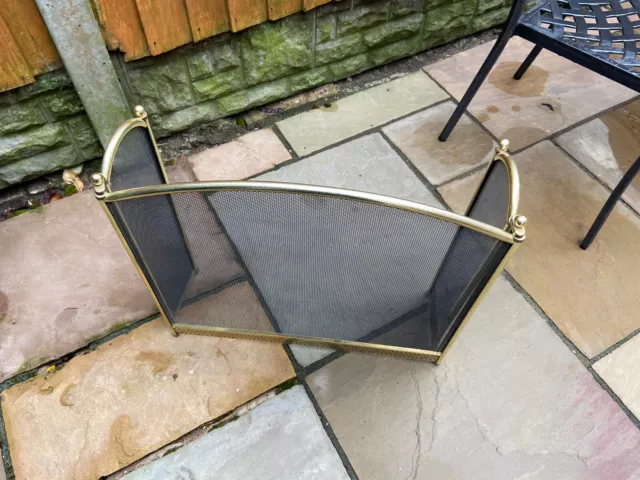 Three Fold Fire Guard Screen