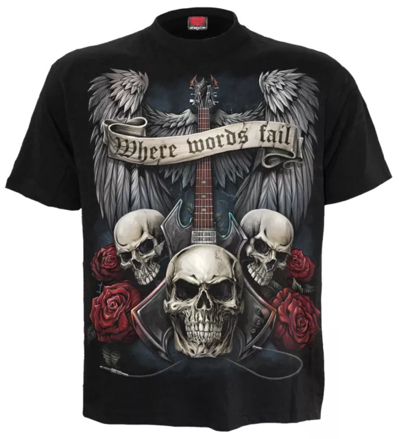 SPIRAL DIRECT UNSPOKEN T-Shirt/Riders/Skull/Biker/Tattoo/Darkwear/Metal/Rock/Top