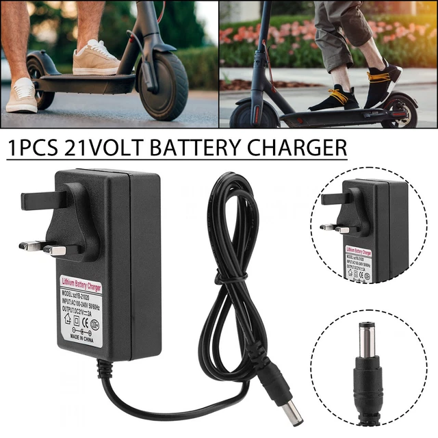 Battery Charger AC 100-240V DC 21V 2A Lithium Battery Charger Safe I