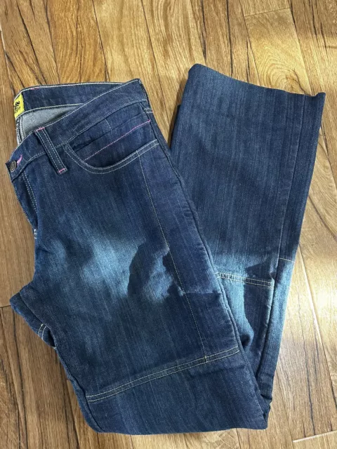 Draggin Jeans Women's Size 10 Blue Denim Protective Lined