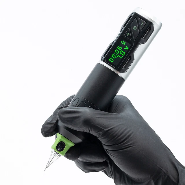 Máquina inalámbrica lápiz giratorio para tatuaje control preciso 1800 mAh motor sin núcleo NUEVO