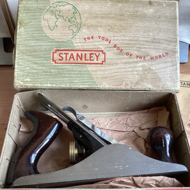 Vintage Stanley Bailey No. 4 Carpenters Hand Smoothing Plane Carpentry Tool Boxd