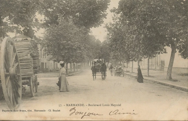 Carte Postale Ancienne Marmande – Boulevard Louis Meyniel – Lot Et Garonne (47) – Années 1900