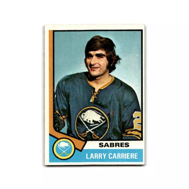 1974 Topps Larry Carriere Buffalo Sabres #43