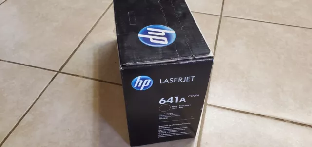 Genuine, Sealed Box, HP C9720A 641a Black Laser Toner Cartridge