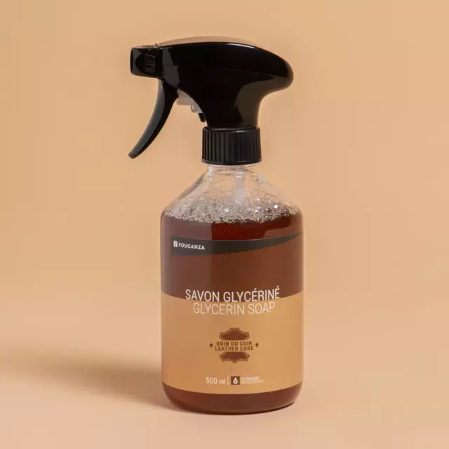 Horse Riding Glycerine Soap Spray For Leather Esavon - 500 Ml Fouganza