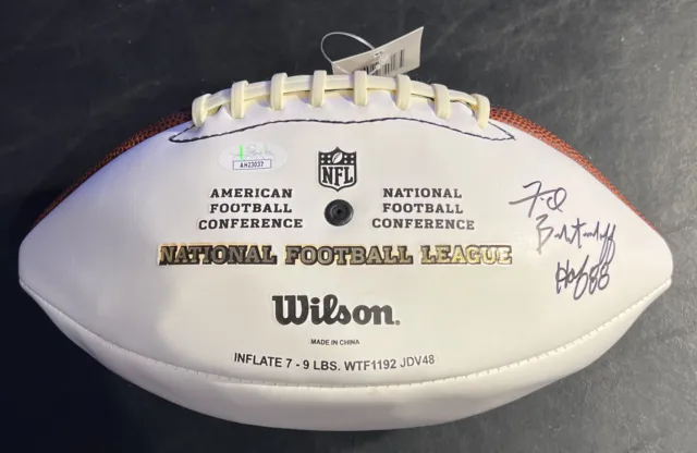 Fred Biletnikoff Autographed Football "HOF 88" Oakland Raiders JSA/COA