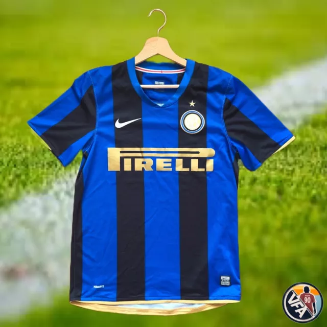 Maglia Calcio Fc Inter Milan Shirt 08/09 Vintage Football Jersey Retro Nike