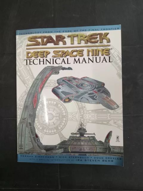 Star Trek Deep Space Technical Manual 1ST Printing Paperback 1998