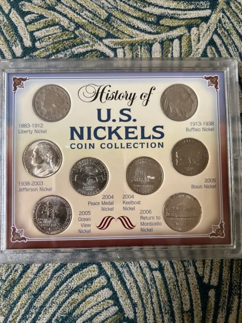 US Mint History of U.S. Nickels Coin Collection 1903-2006 (COA)