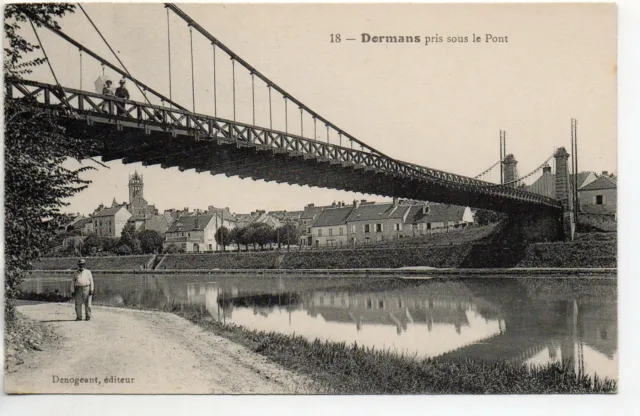 DORMANS - Marne - CPA 51 - vue prise sous le pont