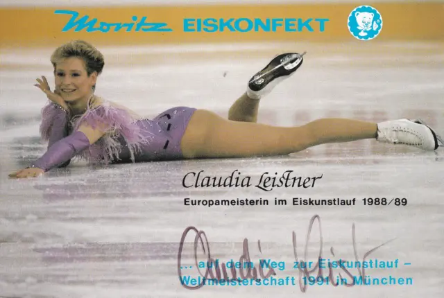 Autogramm - Claudia Leistner (Eiskunstlaufen)