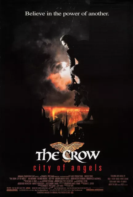 NEW The Crow 90's Movie Poster Print Canvas FREE SHIPPING