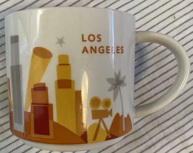 Starbucks YOU ARE HERE SERIES Coffee LOS ANGELES 2013 Cup Mug 14 Ounces