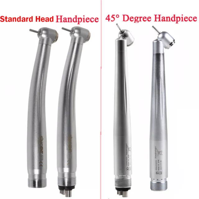 Dental 90° /45° Surgical High Speed Handpiece Push button 2/4 Holes / Rotor Exn