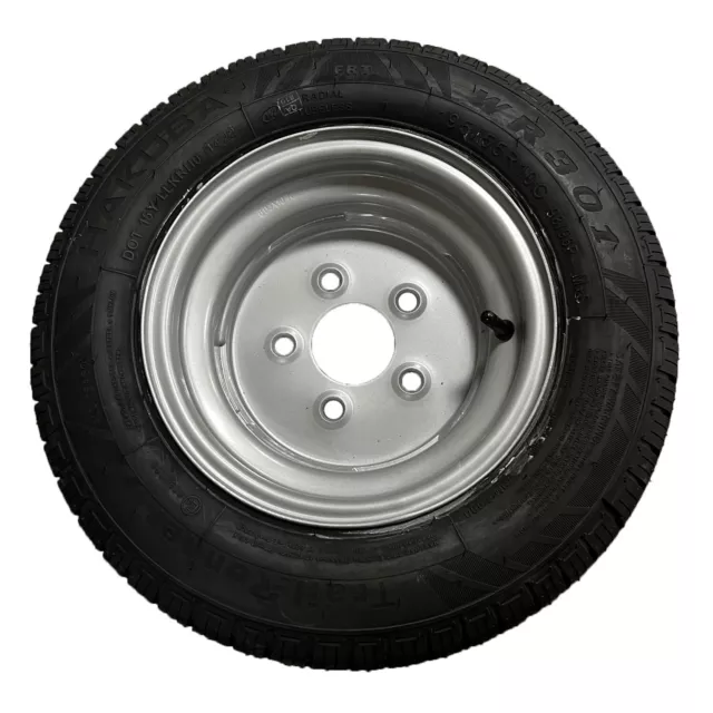 195/55 R10 Trailer Tyre on 5 Stud 112mm PCD Rim Brian James Graham Edwards