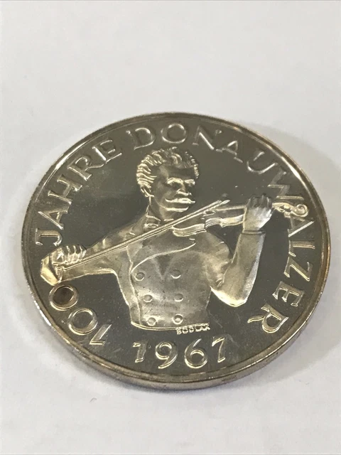AUSTRIA ~ 1967 .900 SILVER 50 SCHILLING ~ BEAUTIFUL COIN...b