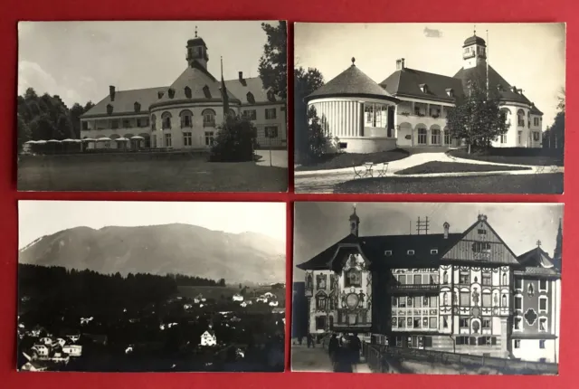 4 x Foto AK BAD TÖLZ um 1930 Kurhaus Hotel und Marienstift   ( 79291