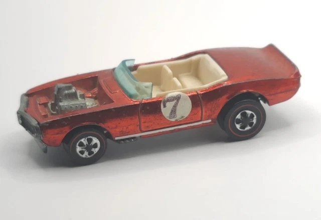 1969 Light My Firebird Red White Interior GC Redline HotWheels Cars