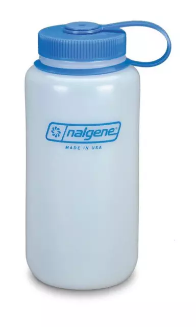 Nalgene Wide Mouth HDPE Trinkflasche, weiß, 1L