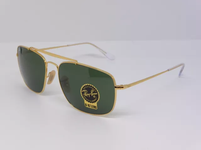 Ray-Ban RB 3560 The Colonel 001 61 Gold w/G15 lens RayBan