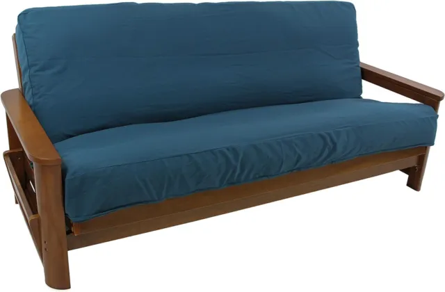 Cubierta de futón completa de sarga maciza de 8 a 9 pulgadas