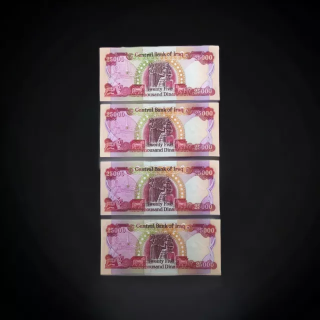 Buy 100,000 Iraq Dinars | (4 X 25,000 IQD) Banknotes | Trusted and Authentic 3