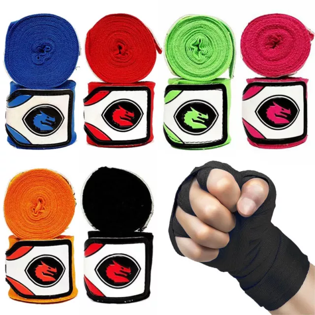 Morgan Sports - Mexico Elastic Hand Wraps 4mtrs (Pair) - Boxing MMA Muay Thai