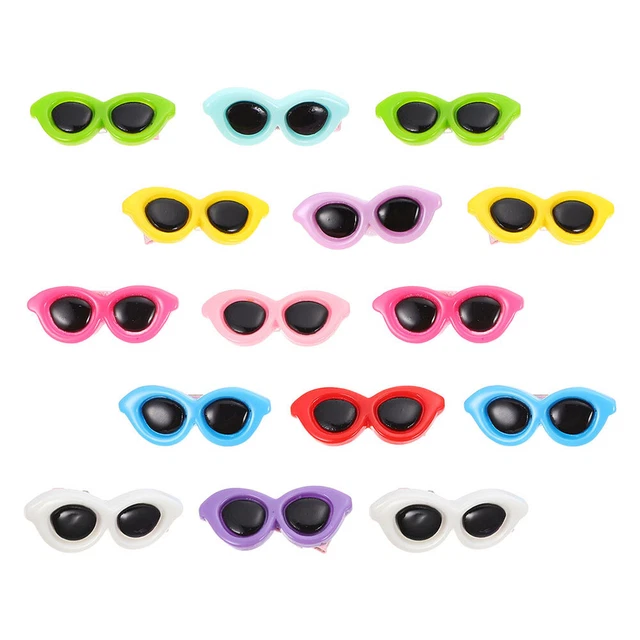 15 un. gafas horquilla peinado para perro mascota cosméticos