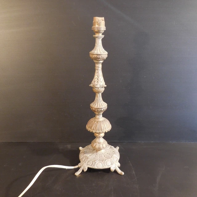 -fuß Lampe Bronze Beleuchtung Vintage XIX Restauration Renaissance France N4004