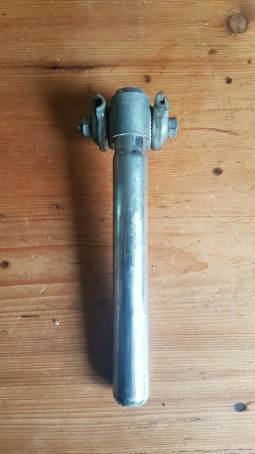 Tige de selle vélo VTT en acier diamètre 25,4mm, longueur 330mm argent sans chariot - Partie