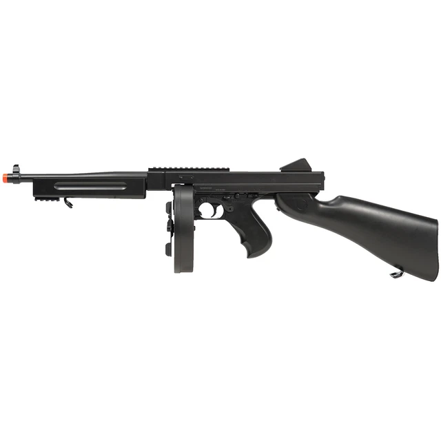 330 FPS FULL AUTO THOMPSON AIRSOFT M1A1 ELECTRIC AEG RIFLE TOMMY GUN w