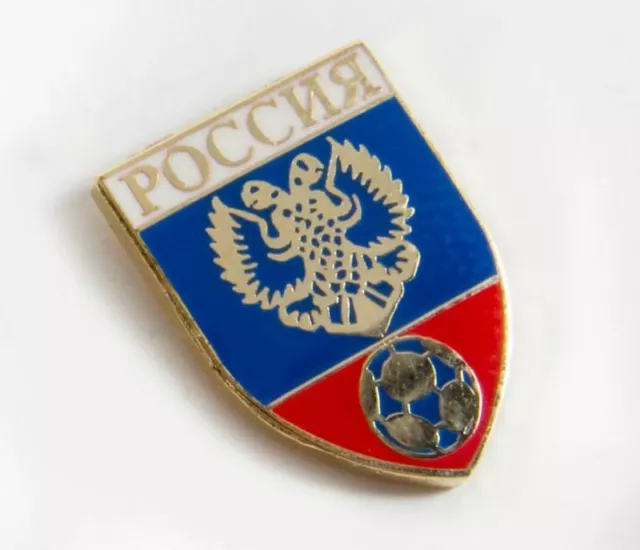 Russia football crest Россия enamel soccer pin badge