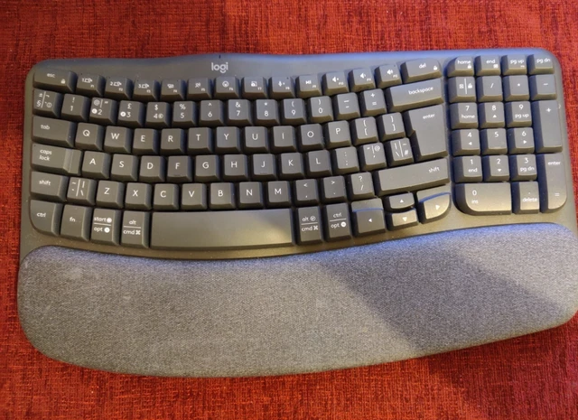 LOGITECH WAVE KEYS Wireless Ergonomic Keyboard £24.99 - PicClick UK