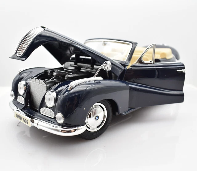 Voiture Miniature BMW 502 Noire 1955 Maisto échelle 1/18 - Sans Boîte, Occasion, Collection