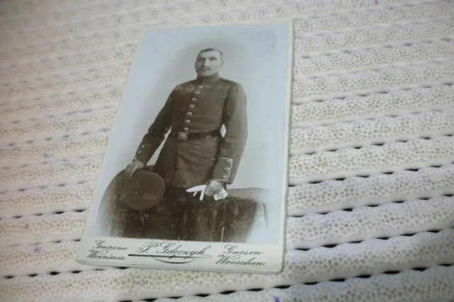 CDV Soldat Wreschen Gnesen Foto Gdeczyk 1903/1904