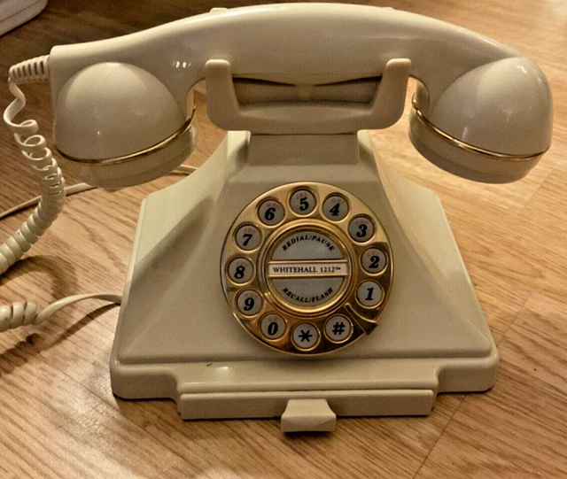 ASTRAL WHITEHALL 1212 Push Button Retro Corded Telephone Authentic