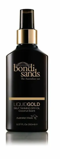 Bondi Sands Liquid Gold Sun Tan Oil 150Ml Coconut Scent Self Tanning